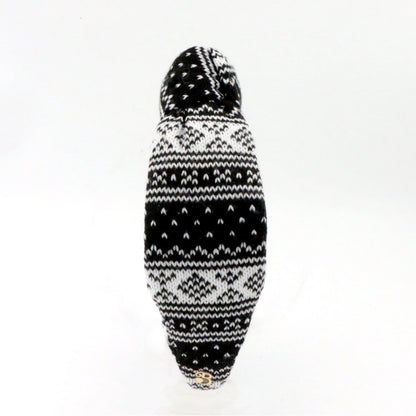 The Winter Black FairIsle Sweater Topknots