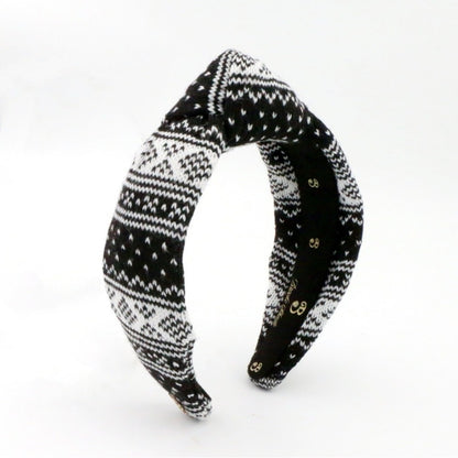 The Winter Black FairIsle Sweater Topknots