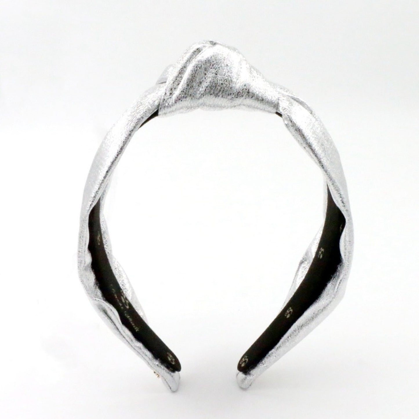 The Metallic Silver Low Knot