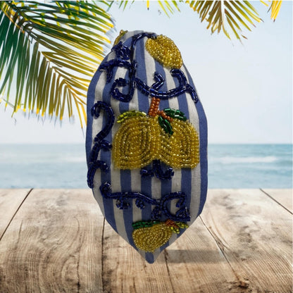 The Amalfi Lemon Beaded Headband