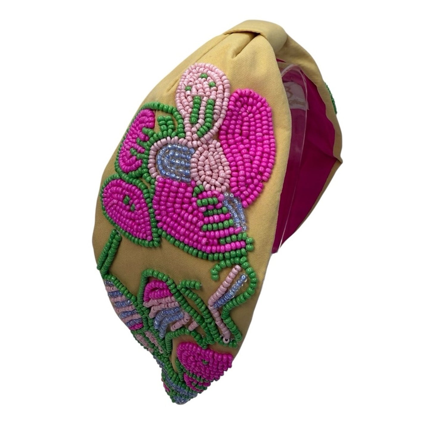 The Delray Beach Bougainvillea Beaded Headband
