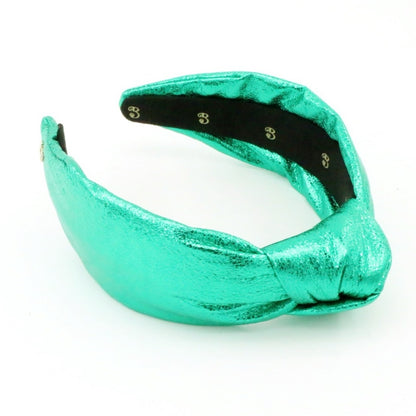The Metallic Christmas Green Topknot