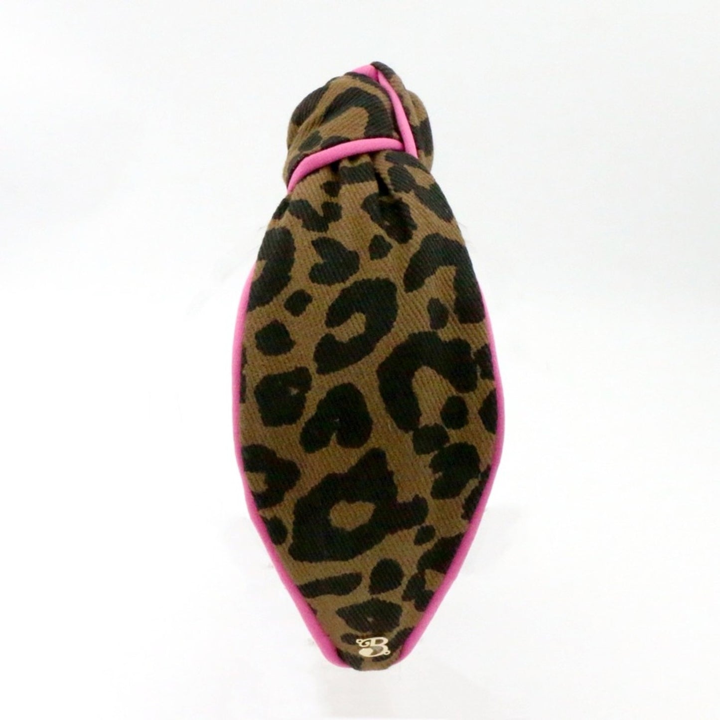 The Leopard Denim with Hot Pink Piping Topknot