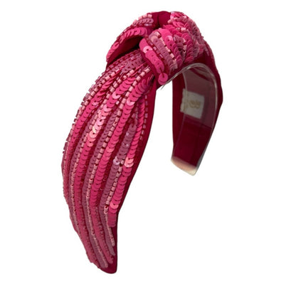 The “She Love’s Pink” Sequin Beaded Headband