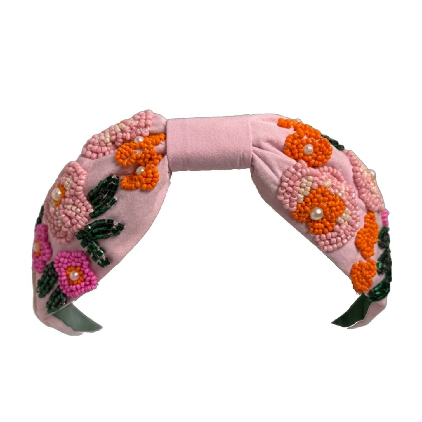 The Pansy Flower Beaded Headband