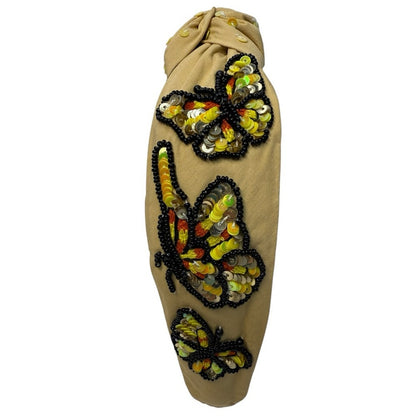 The Monarch Butterfly Beaded Headband